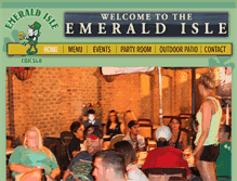 Tablet Screenshot of emeraldislebarandgrill.com